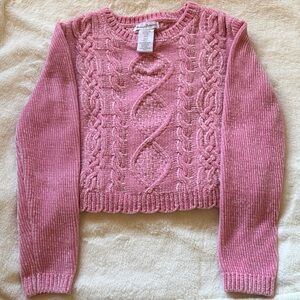 Tommy Bahama Pink Cable Knit Sweater